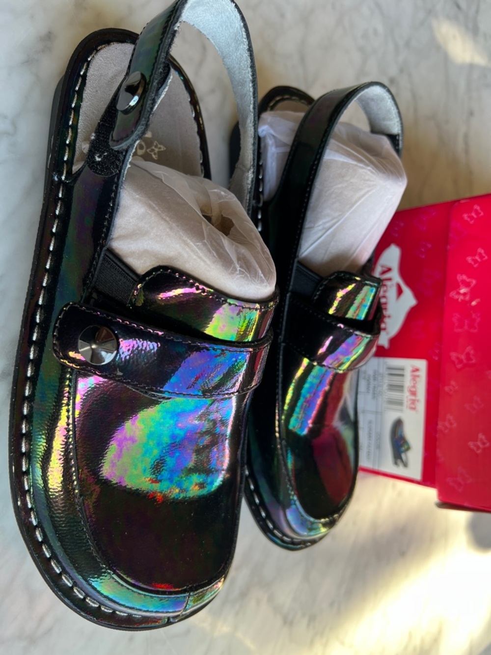 New in Box Alegria Farah Slickery Patent Sz 39 Us 9 - Picture 2 of 6